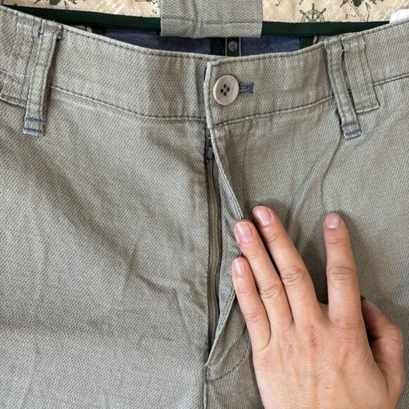 M.E.N.S Heinecke Klaproth Pants Mens 40 Green Modern Fit Outdoor Preppy Classic - Picture 6 of 16